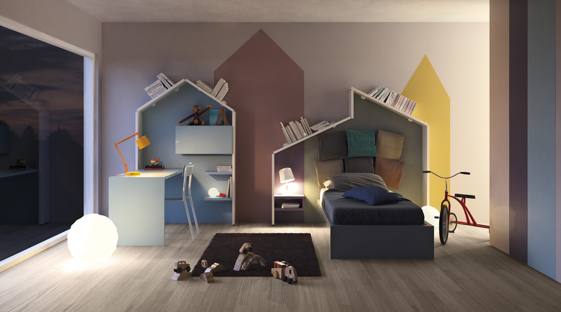 Chambre enfant déco de mur colorée facile et bluffante le ...