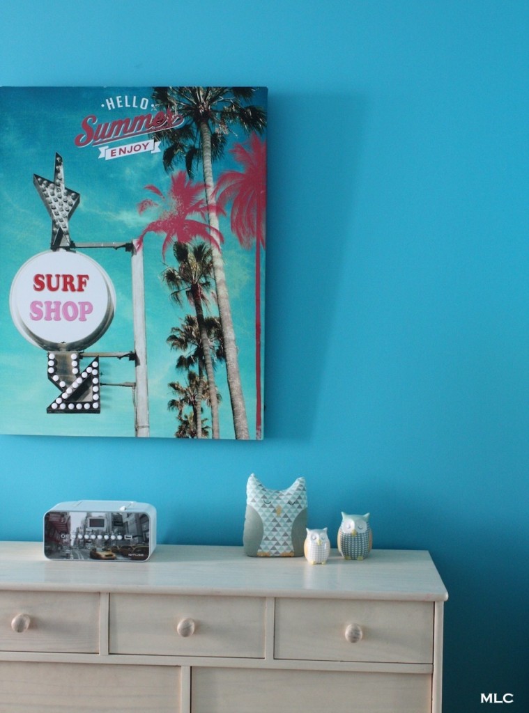 tableau-chambre-fille-ado-turquoise